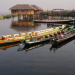 Pirogues sur le lac Inle-Birmanie-2004