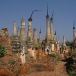 Ruines de stupas-ShweIndein-Birmanie-2004